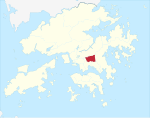 Hong Kong Wong Tai Sin District locator map